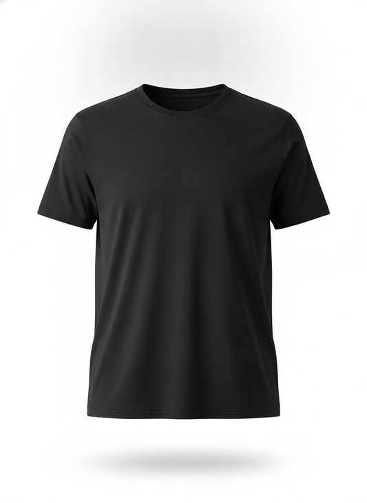 Black Classic Crewneck Tee