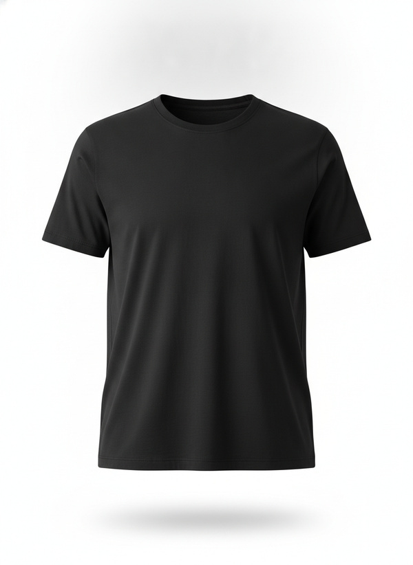 Black Classic Crewneck Tee