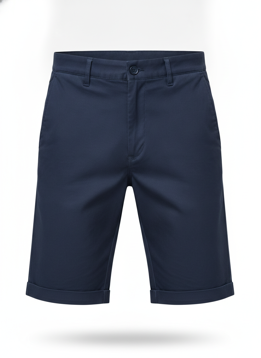 Navy Blue Classic Chino Shorts