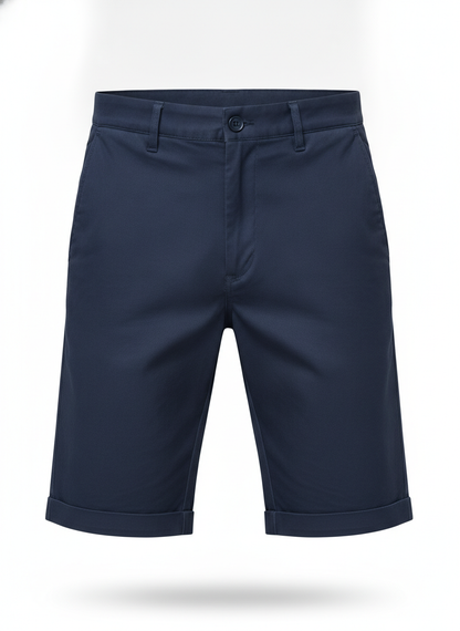 Navy Blue Classic Chino Shorts