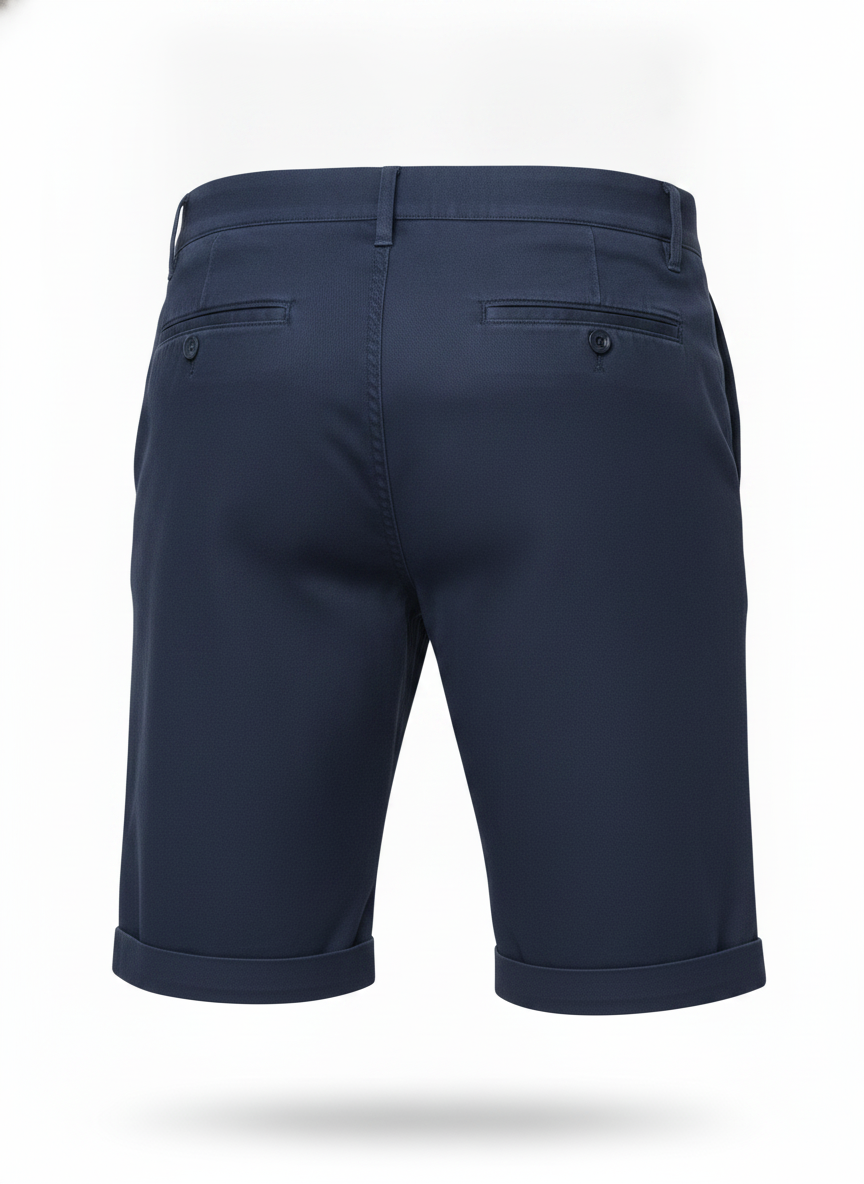 Navy Blue Classic Chino Shorts
