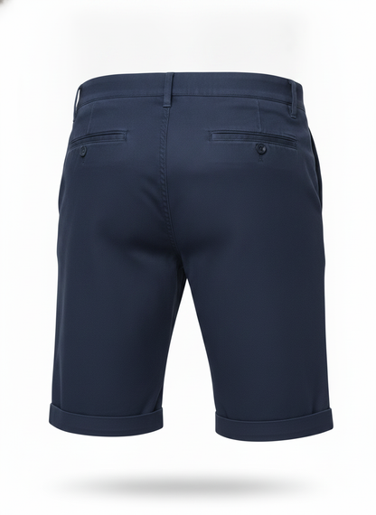 Navy Blue Classic Chino Shorts