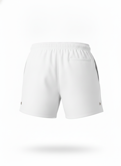 White Quick Dry Swim Trunks