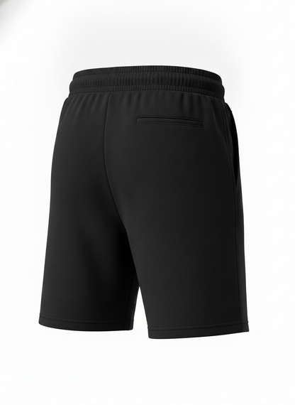 Black French Terry Lounge Shorts