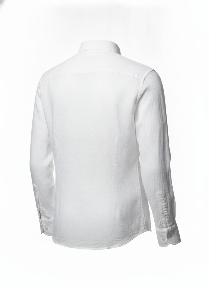 White Linen Button Up Shirt