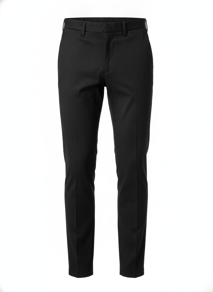 Black Classic Slim Fit Chinos